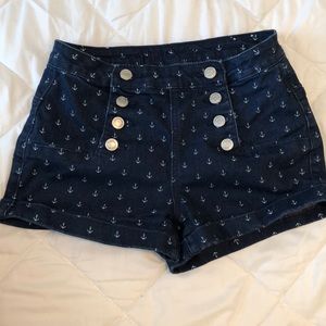 Sailor button up shorts